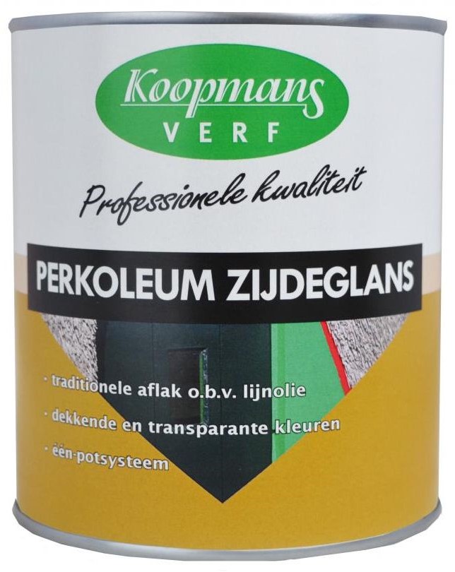 hersenen financieel Ontmoedigen Koopmans Perkoleum Zijdeglans Dekkend 1 liter Verfmenger