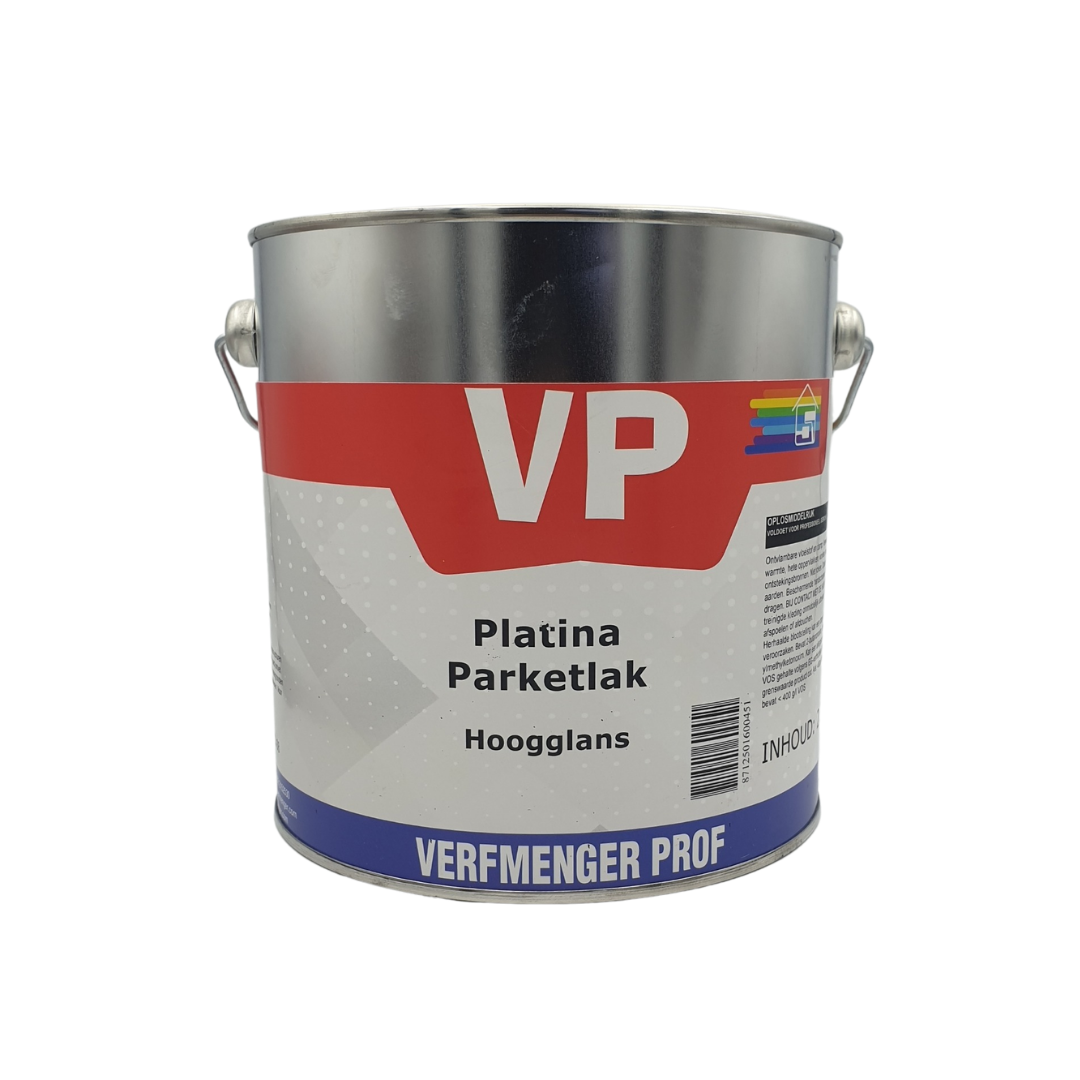 VP Platina Parketlak PU Hoogglans 2,5 liter