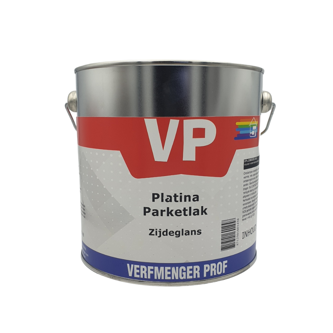 VP Platina Parketlak PU Zijdeglans 2,5 liter