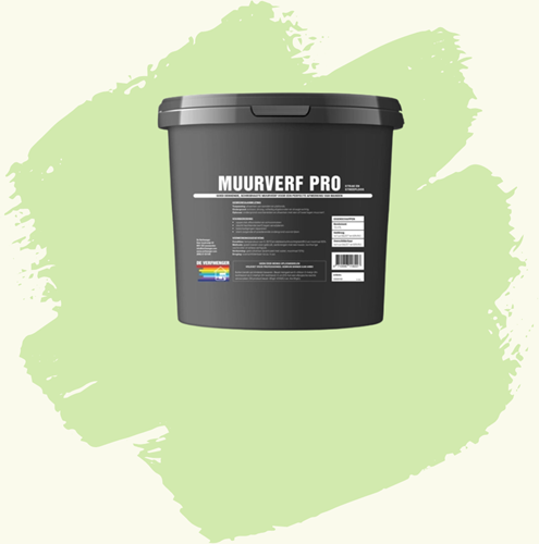 Muurverf Pro: Pastelgroen - Praxis (Wit)