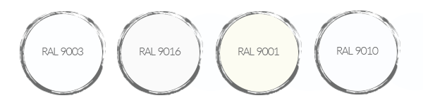 kaart mannetje Afspraak RAL 9010 of wit - welke moet ik kiezen?