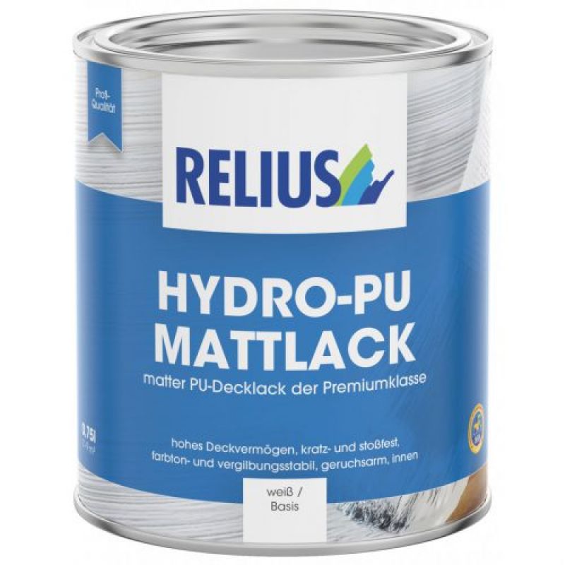 Relius Hydro-PU Mattlack 0,75 liter