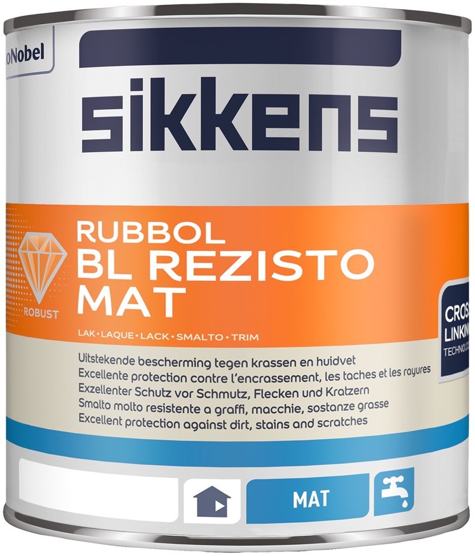 kofferbak rustig aan incompleet Sikkens Rubbol BL Rezisto Mat 1 liter Verfmenger