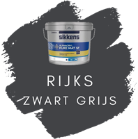 Sikkens Alphacryl Pure Mat SF Rijks Zwart Grijs