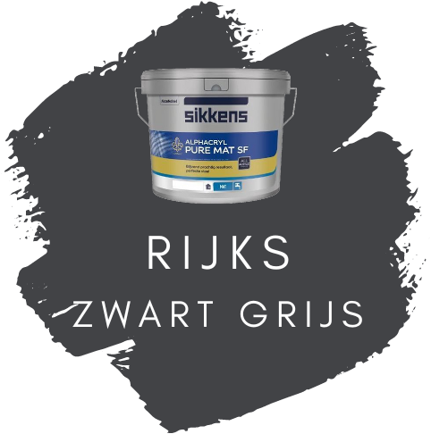 Sikkens Alphacryl Pure Mat SF Rijks Zwart Grijs