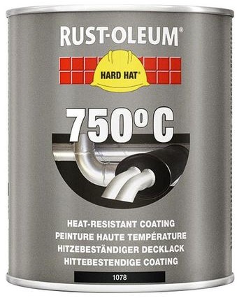 Rust-Oleum Hard Hat Deklagen Hittebestendig Zwart 0.75