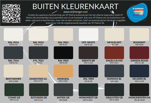 Kleurenkaart Verf