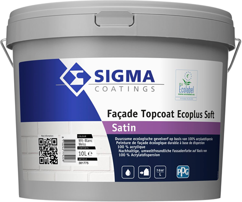 Sigma Facade Topcoat Ecoplus satin 10 liter