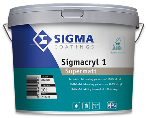 Sigmacryl Supermat 10 liter