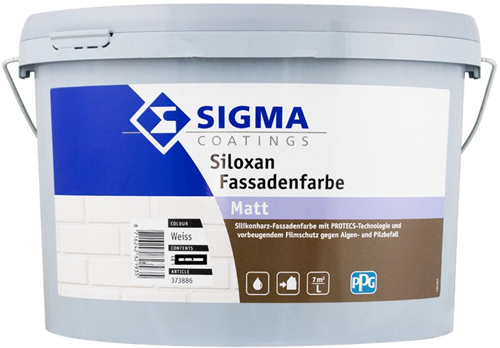 Sigma Siloxan Fassadenfarbe Mat 12.5 liter