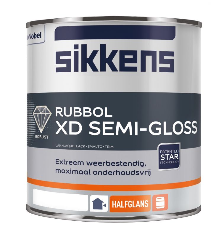 Sikkens Rubbol XD Semi Gloss - Mengkleur - 1 l