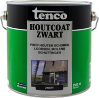 Tenco Houtcoat Zwart 2.5 liter
