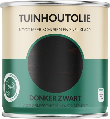 Tuinhoutolie 0.75 liter Donker zwart
