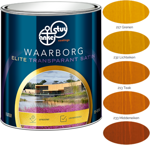 Anker Stuy Waarborg Elite Transparant Satin Teak
