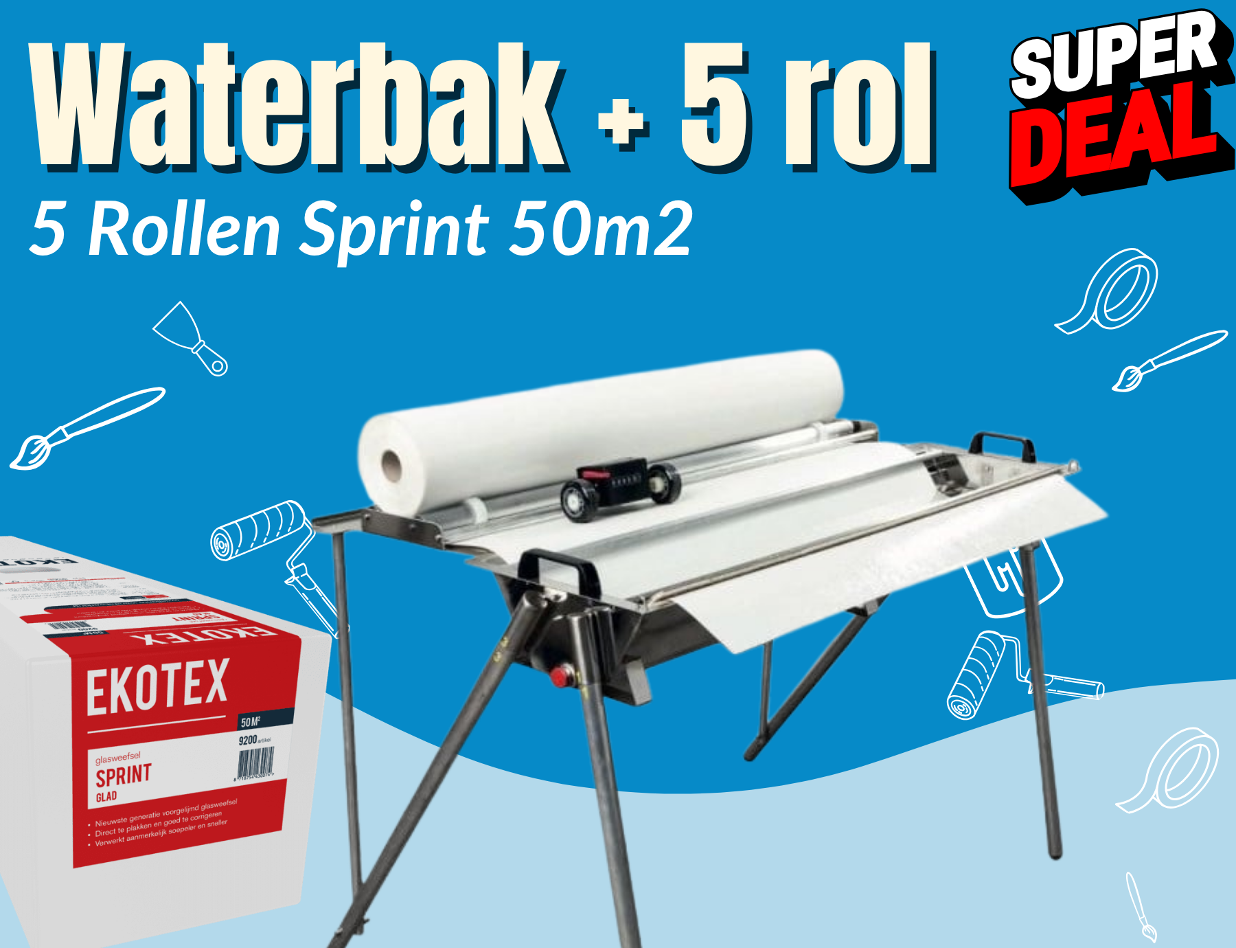 Waterbak + 5 rol #9200 afbeelding