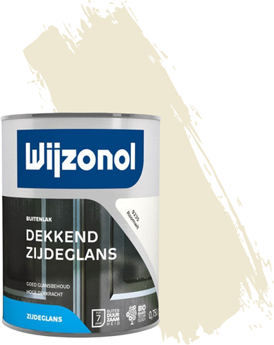 WIJZONOL DEKKEND ZIJDEGLANS RAL 9235 Roomwit