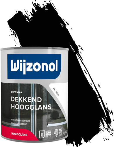 Wijzonol Dekkend Hoogglans RAL 9450 Zwart