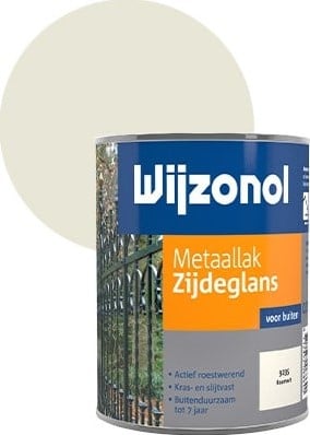 Wijzonol Metaallak Zijdeglans 9235 Roomwit 