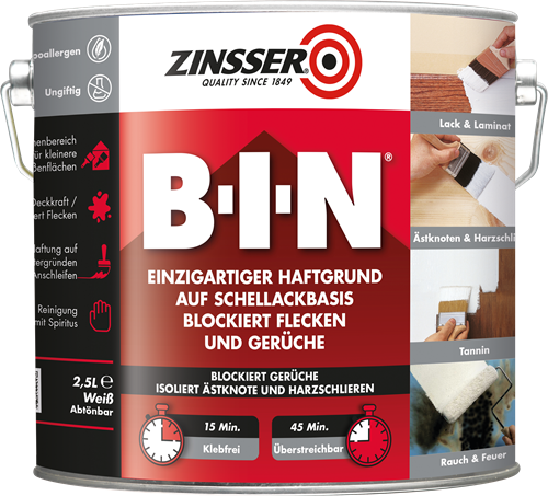 Zinsser B-I-N 2.5 liter