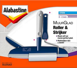 Alabastine Wandglatt Rolle + Glätter