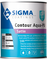 Sigma Contour Aqua Satin